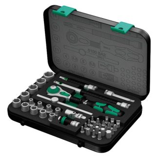 Wera 003533 8100 SA 2 Zyklop Speed Ratchet Set 1/4" Drive Metric 42-Piece