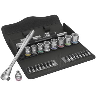 Wera 004048 8100 SB 8 Zyklop 3/8" Drive Metric Metal Ratchet Set 29-Piece