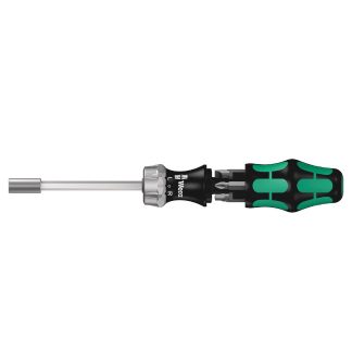 Wera 073661 Kraftform Kompact Vario Screwdriver with Ratchet Function and Driver Bits
