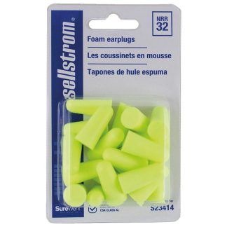 Sellstrom S23414 Bullet Shape Disposable Ear Plugs - 10 Pack