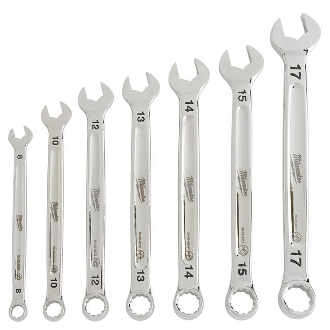 Milwaukee 48-22-9507 7PC Combination Metric Wrench Set