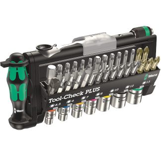 Wera 056490 Tool-Check Plus Metric Bits Assortment with Ratchet and Sockets