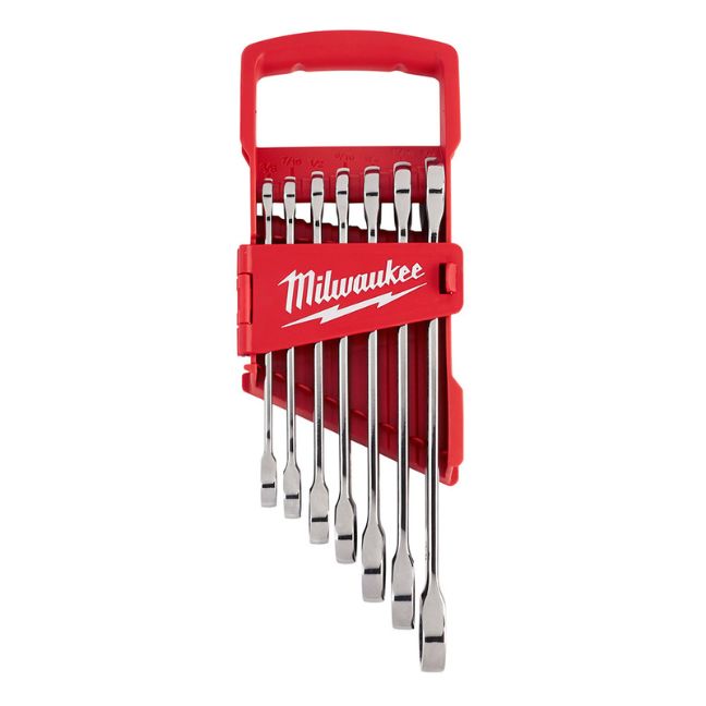 Milwaukee 48-22-9406 SAE Ratcheting Combination Wrench Set 7-Piece - Image 3