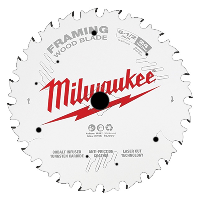 Milwaukee 48-40-0620 6-1/2" 24T Framing Circular Saw Blade