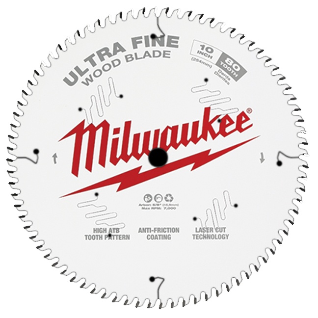 Milwaukee 48-40-1032 10" 80T Ultra Fine Finish Circular Saw Blade