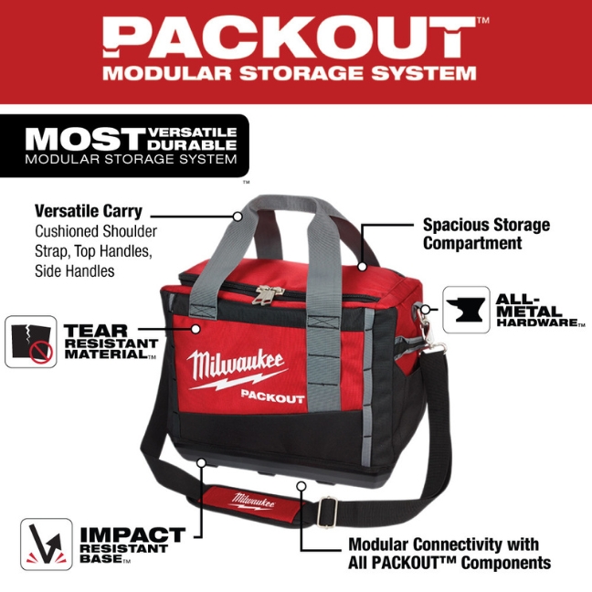 Milwaukee 48-22-8321 PACKOUT 15" Tool Bag - Image 2