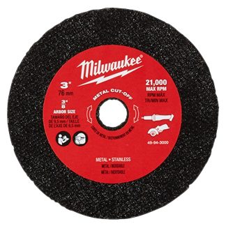 Milwaukee 49-94-3000 3" Metal Cut Off Wheel 3PK