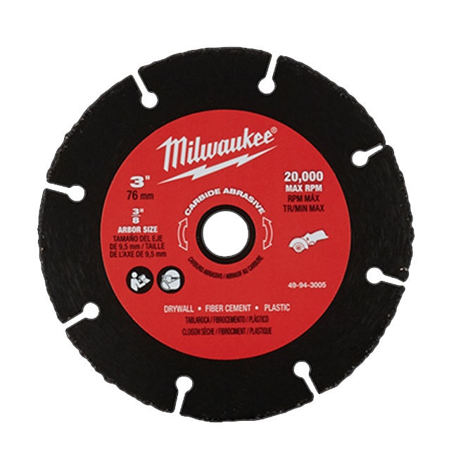 Milwaukee 49-94-3005 3" Carbide Abrasive Blade