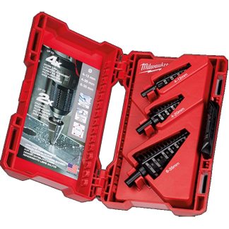Milwaukee 48-89-9399 Step Drill Bit Set Metric - 3PC