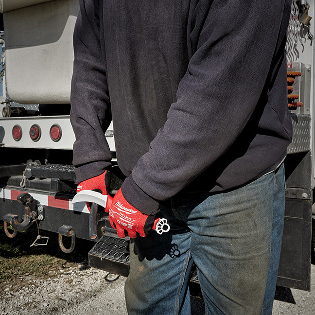 48-22-1924 Lineman's Hawkbill Knife with STICKWORK 3-in-1 Ring