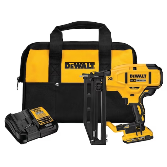 DeWalt DCN662D1 20V MAX 16GA Straight Finish Nailer Kit