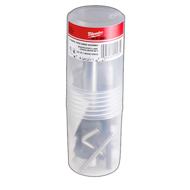 Milwaukee 49-57-0025 #3 Morse Taper to Weldon Shank Arbor