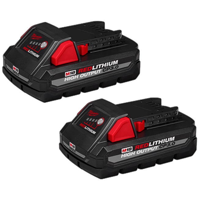 Milwaukee 48-11-1837 M18 REDLITHIUM HIGH OUTPUT CP3.0 Battery 2pk