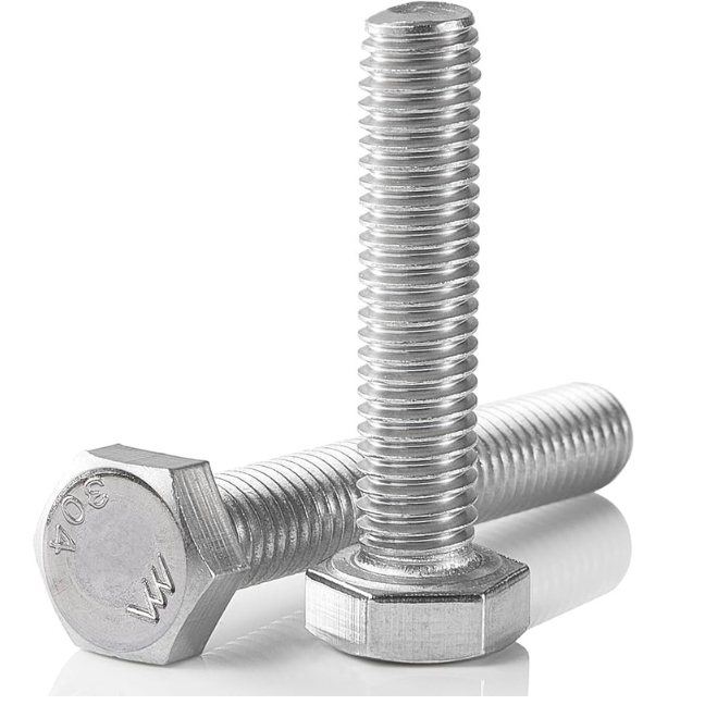 Hex Bolt 304 Stainless Steel 3/8"-16 Full Thread