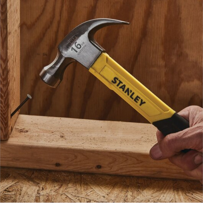 Stanley STHT51512 16oz Curve Claw Fiberglass Hammer