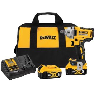 DeWalt DCF896P2 20V MAX XR TOOL CONNECT 1/2” Drive Mid-Range Impact Wrench with Pin Detent Kit