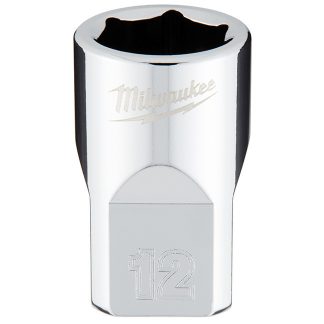 Milwaukee 45-34-9082 3/8" Drive 12mm Metric 6-Point Standard Socket