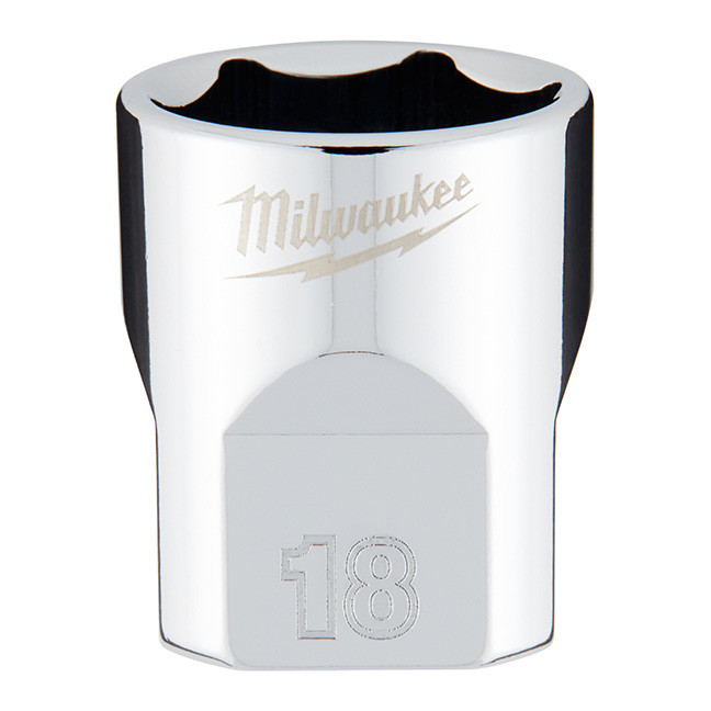 Milwaukee 45-34-9088 3/8" Drive 18mm Metric 6-Point Standard Socket