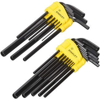 Stanley 85-753 Long Arm SAE & Metric Hex Key Set 22PC