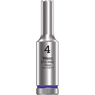 Wera 004500 8790 HMA Deep Socket with 1/4" Drive