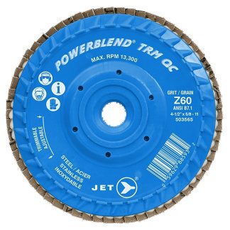 Jet 503565 Z60 POWERBLEND TRM QC Zirconia Flap Disc