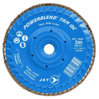 Jet 503567 Z80 POWERBLEND TRM QC Zirconia Flap Disc