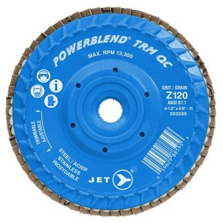 Jet 503569 Z120 POWERBLEND TRM QC Zirconia Flap Disc
