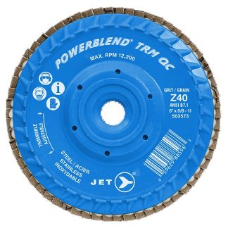 Jet 503573 Z40 POWERBLEND TRM QC Zirconia Flap Disc