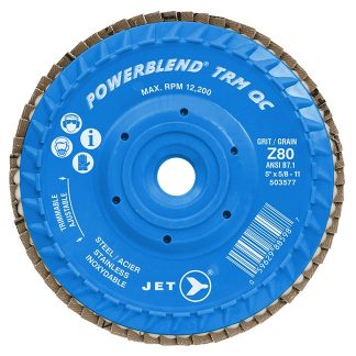 Jet 503577 Z80 POWERBLEND TRM QC Zirconia Flap Disc