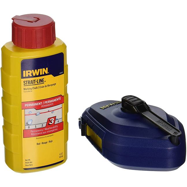 Irwin 1932885 Strait-Line Speedline Chalk Reel Red