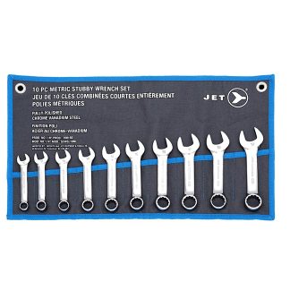Jet 700192 Stubby Wrench Set Metric 10PC
