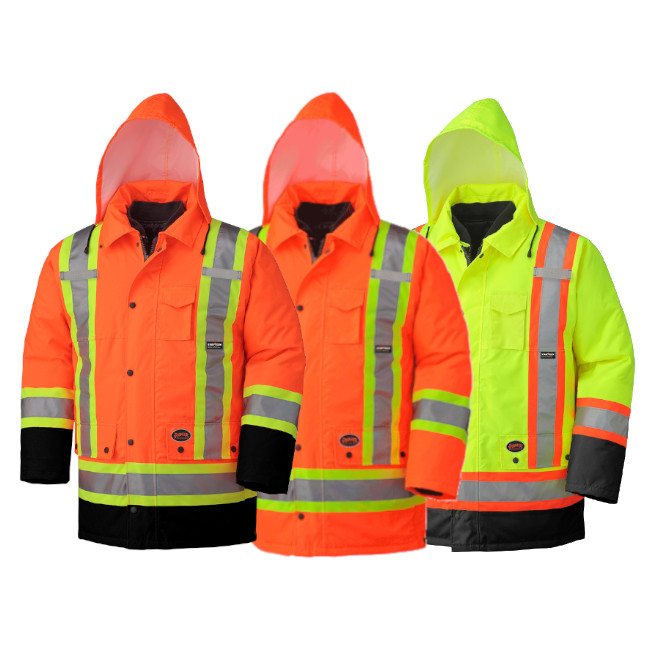 Pioneer 300D 7-in-1 Hi-Viz Safety Parka