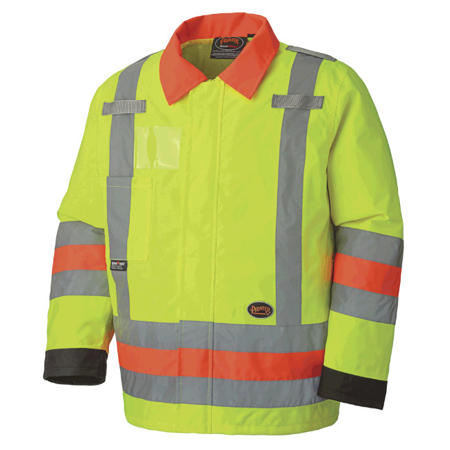 Pioneer 6037 V1190360 Traffic Control Waterproof Hi-Viz Safety Jacket - Yellow/Green