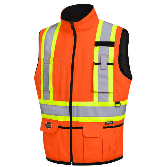 Pioneer Hi-Viz Reversible Insulated Safety Vest
