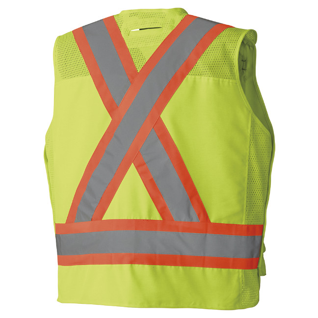Pioneer Hi-Viz Drop Shoulder Tear-Away Surveyor's Safety Vest