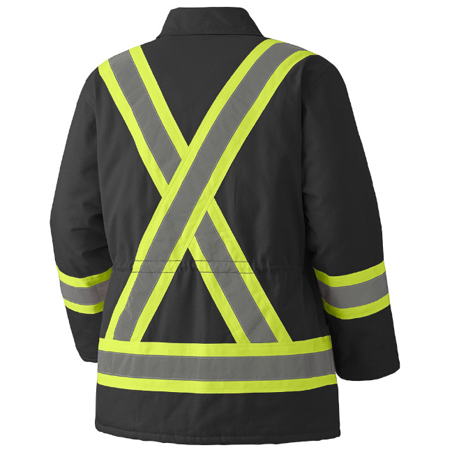 Pioneer Hi-Viz Quilted Cotton Duck Safety Parka - Image 3