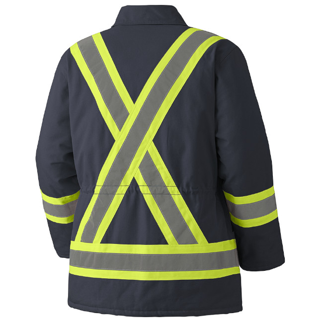 Pioneer Hi-Viz Quilted Cotton Duck Safety Parka - Image 5