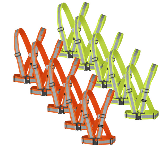 Pioneer Hi-Viz Safety Sashes 5-Pack