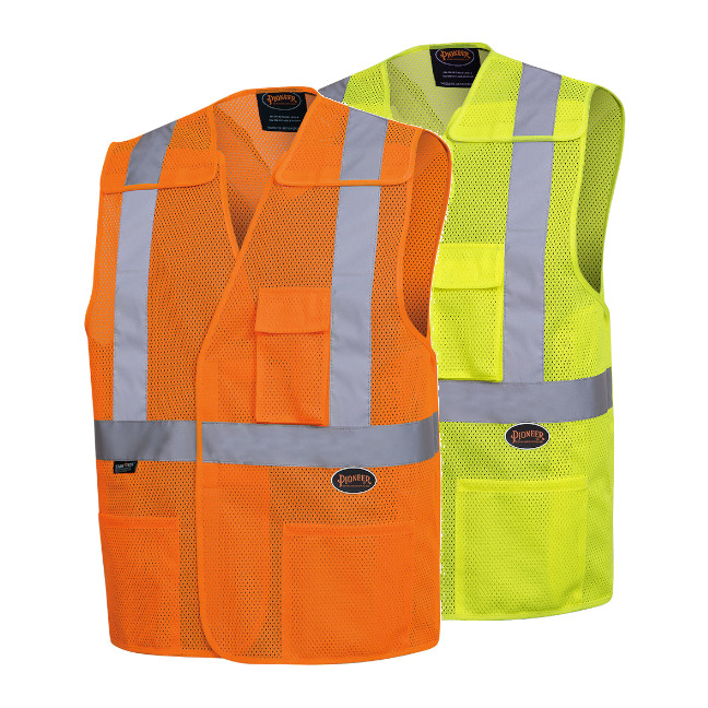 Pioneer Hi-Viz Tear-Away Mesh Safety Vest