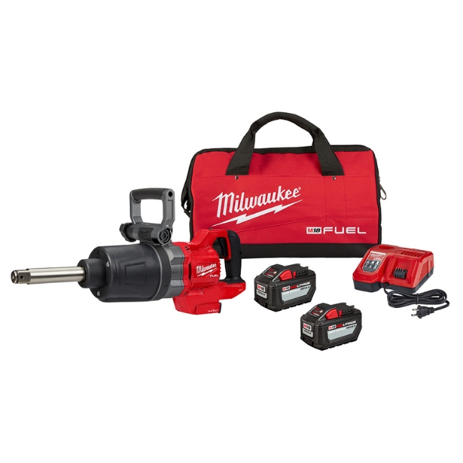 Milwaukee 2869-22HD M18 FUEL 1" D-Handle Ext. Anvil High Torque Impact Wrench Kit with ONE-KEY