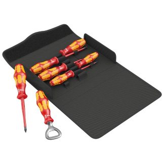 Wera 136022 Kraftform 100 iS/7 Set 2 Insulated Slim Screwdriver PH/SL Set