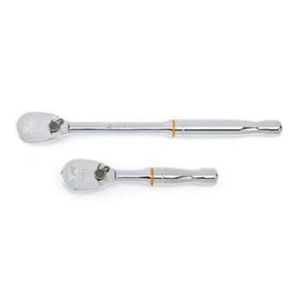 GearWrench 81253T 3/8" Drive 90-Tooth Compact Head Teardrop Ratchet Set 2-Piece