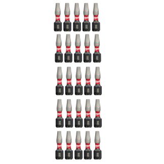 Milwaukee 48-32-4122 SHOCKWAVE™ Impact SQ2 X 1” Square Bits 25-Pack