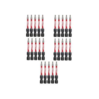 Milwaukee 48-32-4182 SHOCKWAVE Impact T10 x 2" TORX Bits 25-Pack