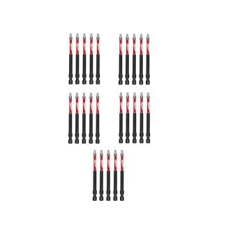 Milwaukee 48-32-4196 SHOCKWAVE Impact SQ3 x 3-1/2” Square Bits 25-Pack