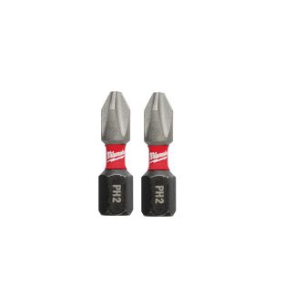 Milwaukee 48-32-4412 SHOCKWAVE™ Impact PH2 x 1" Phillips Bit 2-Pack