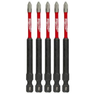 Milwaukee 48-32-4565 SHOCKWAVE Impact PH1 x 3-1/2" Phillips Bit 5-Pack