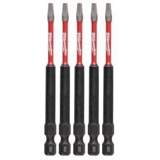 Milwaukee 48-32-4575 SHOCKWAVE™ Impact SQ1 X 3-1/2” Square Bits 5-Pack