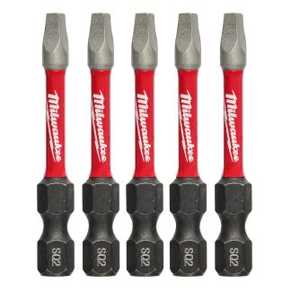 Milwaukee 48-32-4606 SHOCKWAVE™ Impact SQ2 X 2” Square Bits 5-Pack