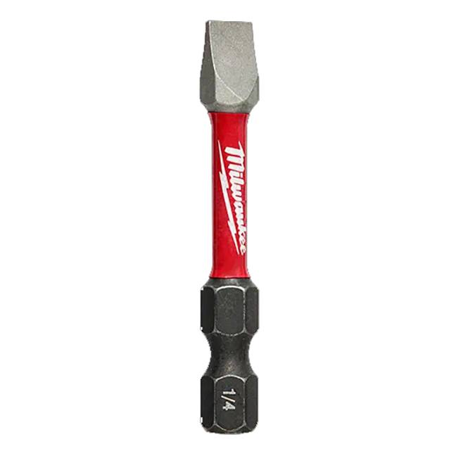 Milwaukee 48-32-4918 SHOCKWAVE Impact SL1/4" #10 x 2" Slotted Bit